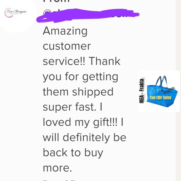 IKEA Frakta Three (3) Large Blue Reusable Shopping  Laundry Tote Bag Moving NWT - Picture 3 of 9